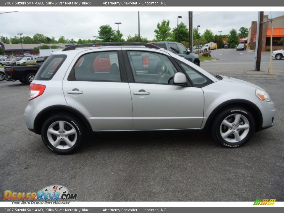 2007 Suzuki SX4 AWD Silky Silver Metallic / Black Photo #6