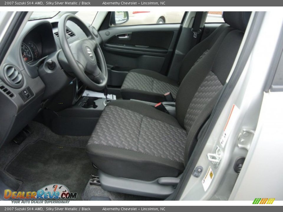 2007 Suzuki SX4 AWD Silky Silver Metallic / Black Photo #9