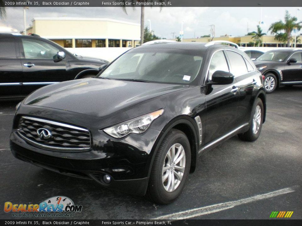 2009 Infiniti FX 35 Black Obsidian / Graphite Photo #2