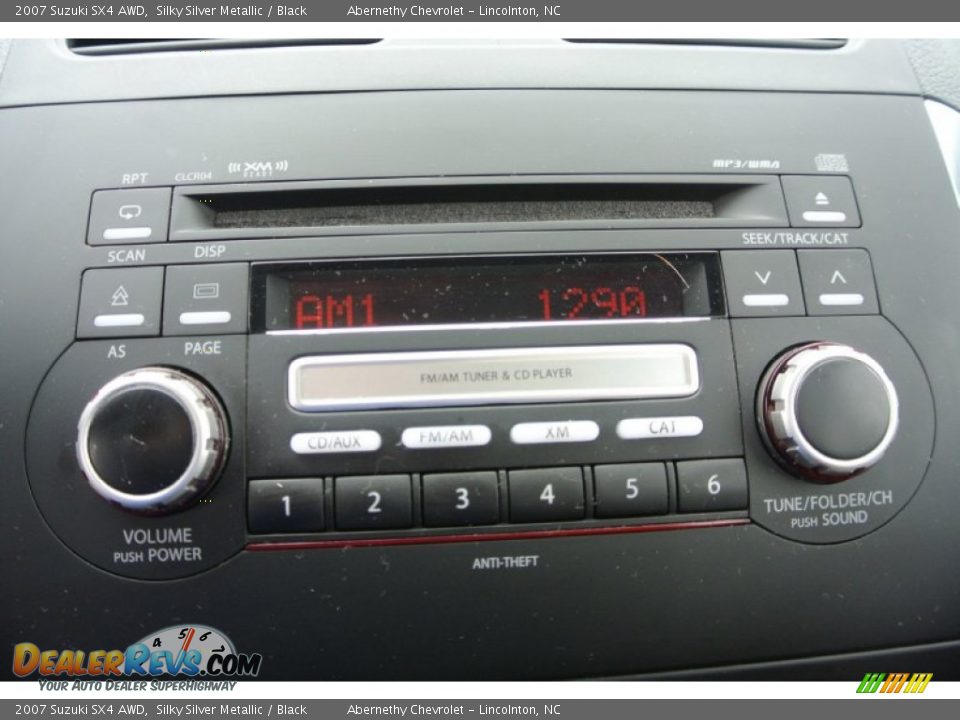 2007 Suzuki SX4 AWD Silky Silver Metallic / Black Photo #11