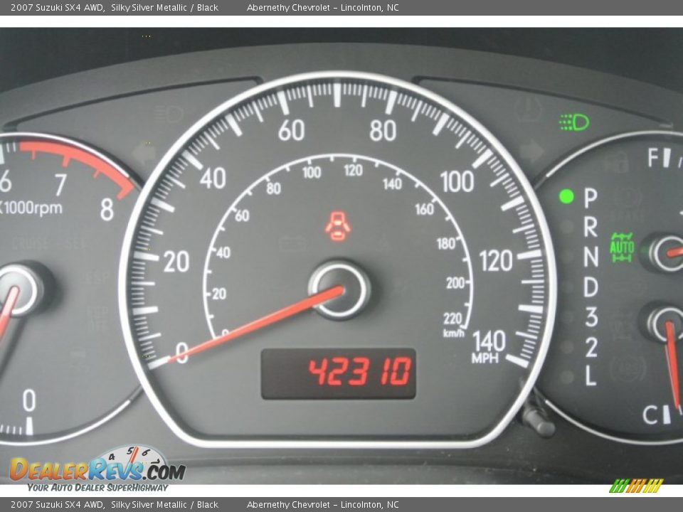 2007 Suzuki SX4 AWD Silky Silver Metallic / Black Photo #12