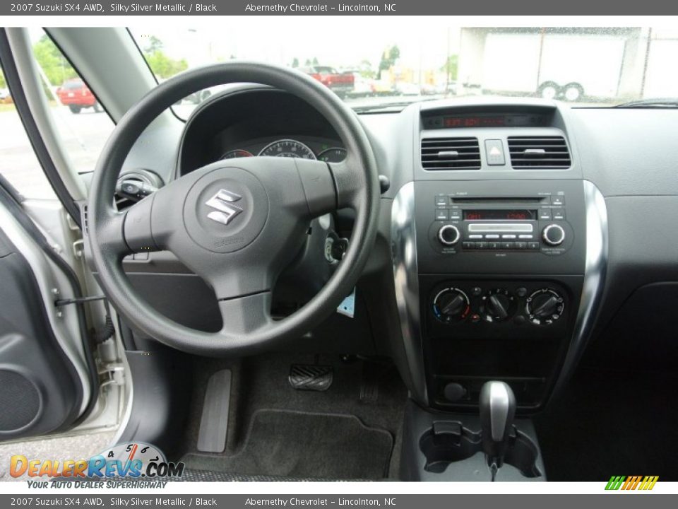 2007 Suzuki SX4 AWD Silky Silver Metallic / Black Photo #14