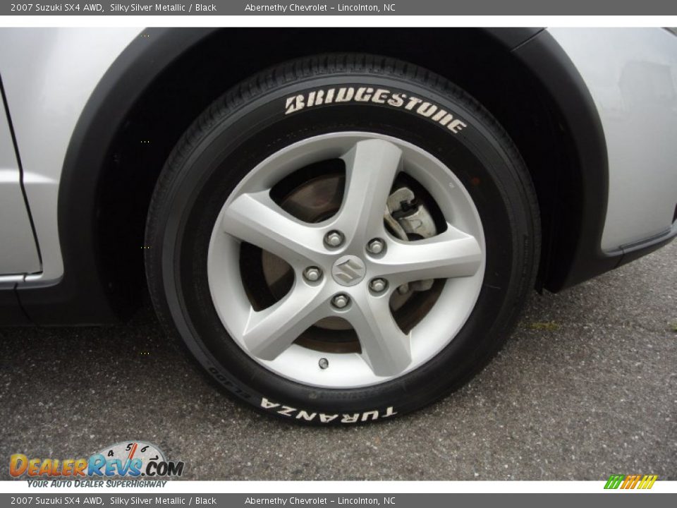 2007 Suzuki SX4 AWD Silky Silver Metallic / Black Photo #20