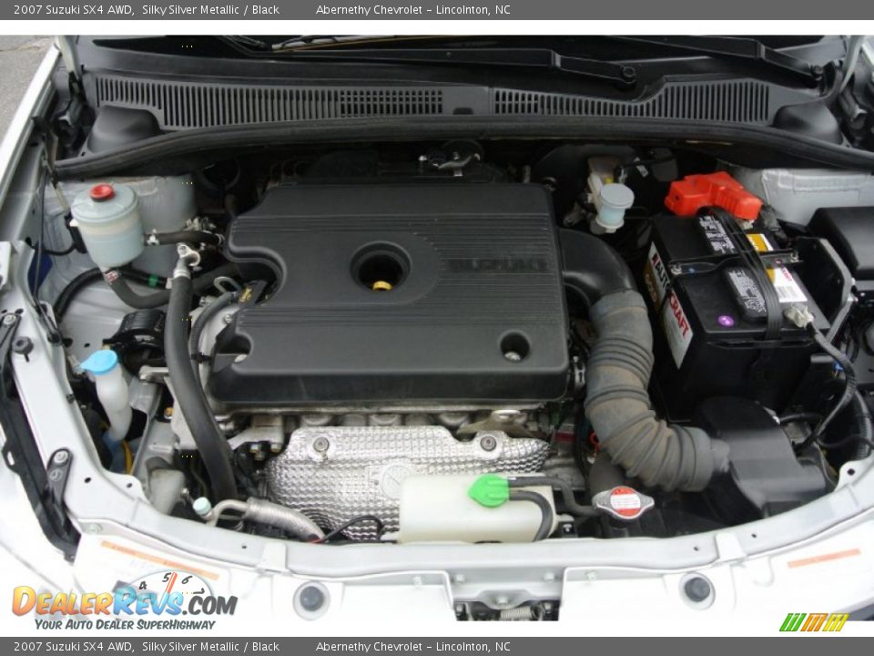 2007 Suzuki SX4 AWD Silky Silver Metallic / Black Photo #21