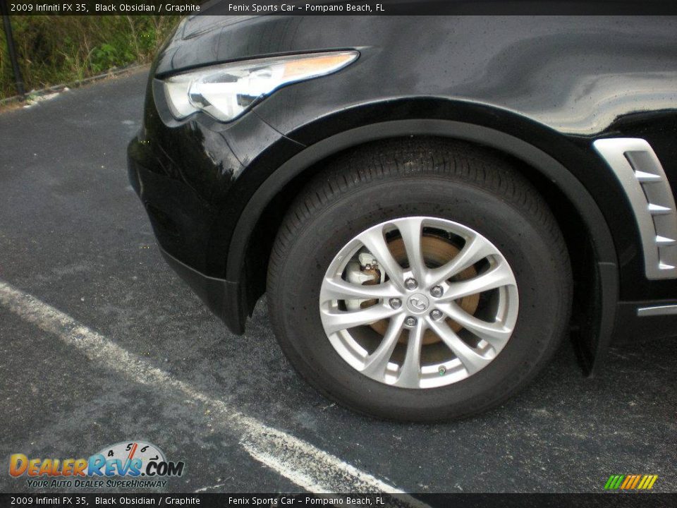 2009 Infiniti FX 35 Black Obsidian / Graphite Photo #3