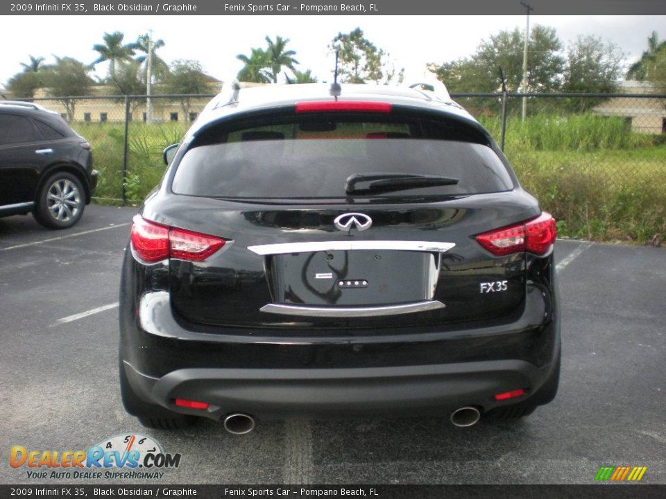 2009 Infiniti FX 35 Black Obsidian / Graphite Photo #4