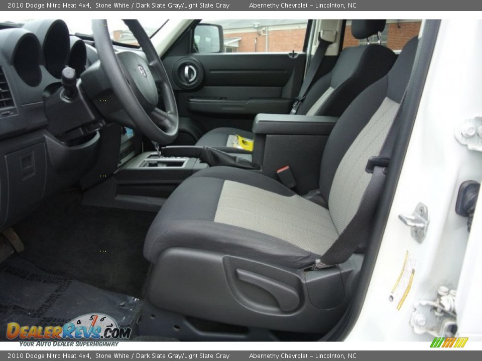 2010 Dodge Nitro Heat 4x4 Stone White / Dark Slate Gray/Light Slate Gray Photo #8
