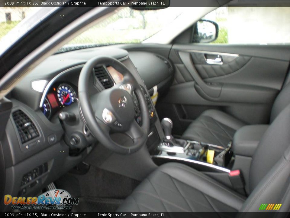 2009 Infiniti FX 35 Black Obsidian / Graphite Photo #5