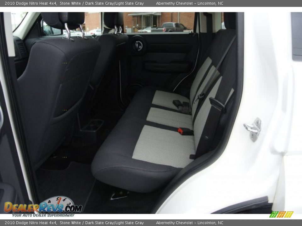 2010 Dodge Nitro Heat 4x4 Stone White / Dark Slate Gray/Light Slate Gray Photo #13