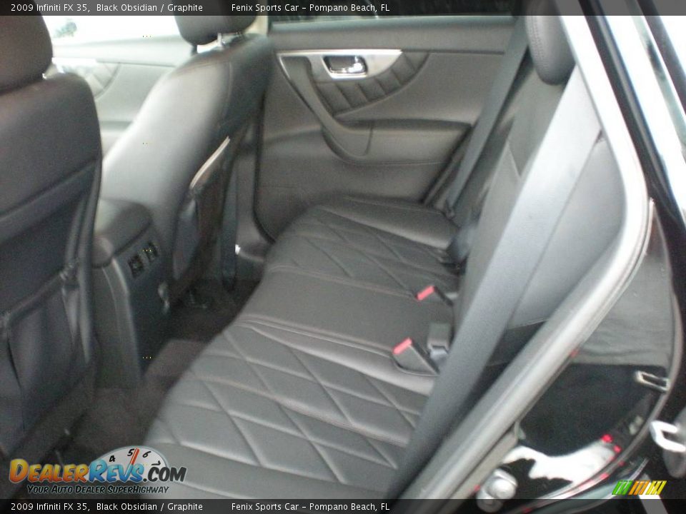 2009 Infiniti FX 35 Black Obsidian / Graphite Photo #6