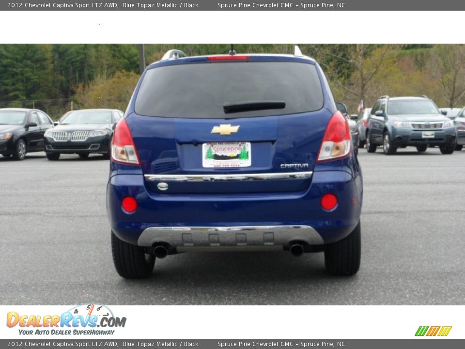2012 Chevrolet Captiva Sport LTZ AWD Blue Topaz Metallic / Black Photo #6