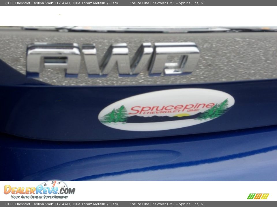2012 Chevrolet Captiva Sport LTZ AWD Blue Topaz Metallic / Black Photo #7