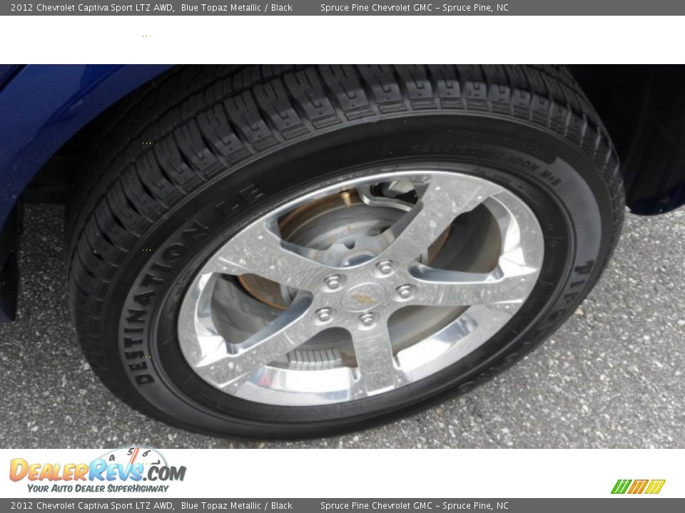2012 Chevrolet Captiva Sport LTZ AWD Blue Topaz Metallic / Black Photo #10