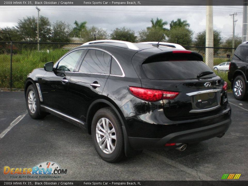 2009 Infiniti FX 35 Black Obsidian / Graphite Photo #9