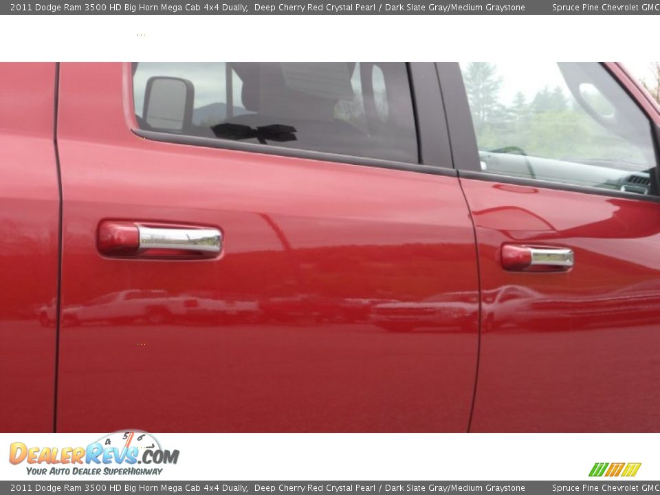 2011 Dodge Ram 3500 HD Big Horn Mega Cab 4x4 Dually Deep Cherry Red Crystal Pearl / Dark Slate Gray/Medium Graystone Photo #9