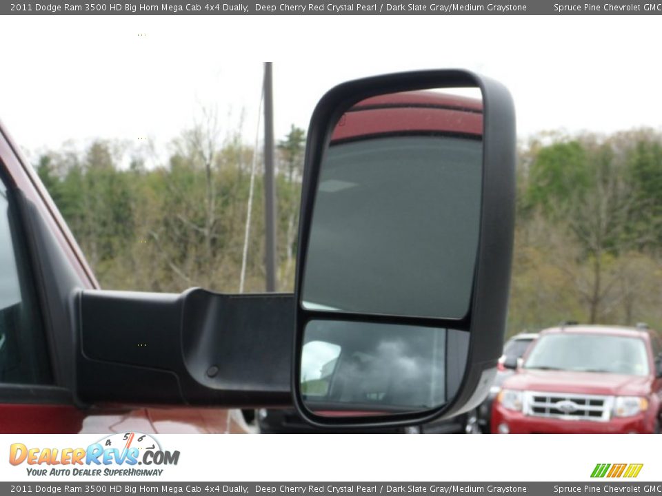 2011 Dodge Ram 3500 HD Big Horn Mega Cab 4x4 Dually Deep Cherry Red Crystal Pearl / Dark Slate Gray/Medium Graystone Photo #12