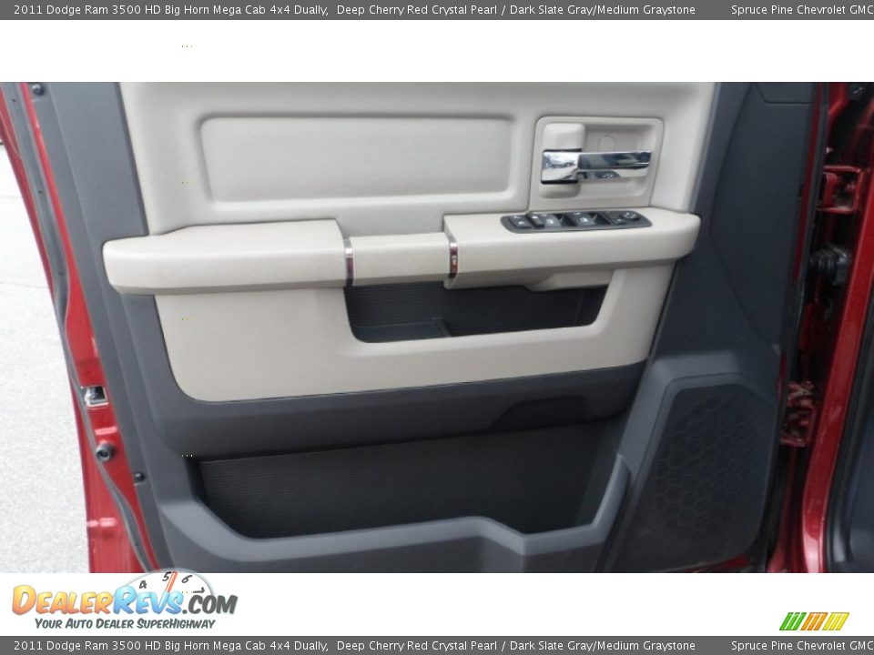 2011 Dodge Ram 3500 HD Big Horn Mega Cab 4x4 Dually Deep Cherry Red Crystal Pearl / Dark Slate Gray/Medium Graystone Photo #21