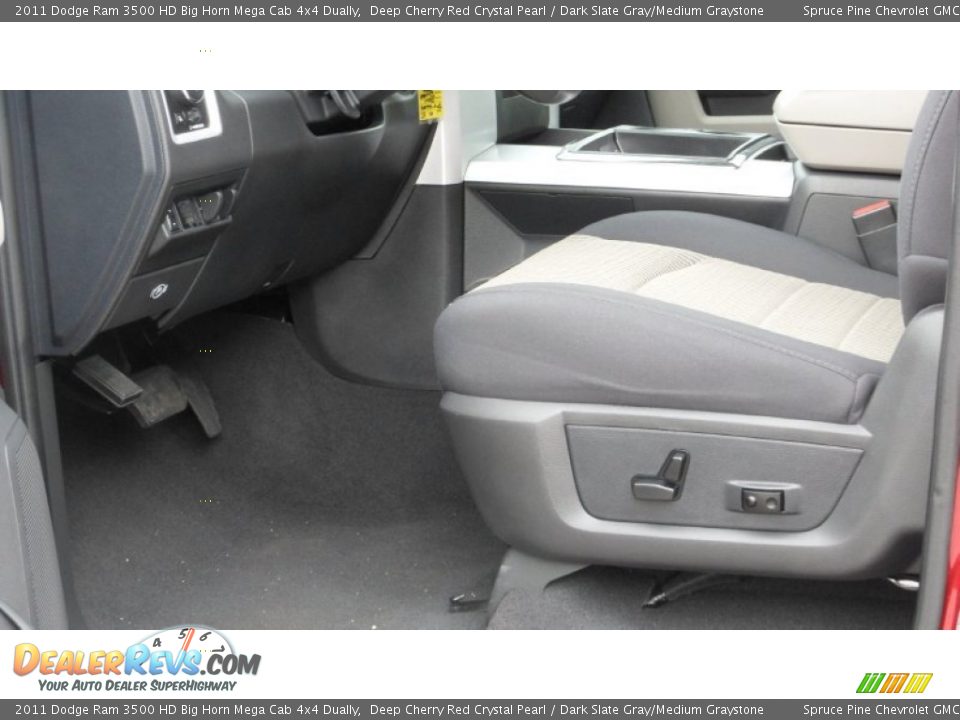 2011 Dodge Ram 3500 HD Big Horn Mega Cab 4x4 Dually Deep Cherry Red Crystal Pearl / Dark Slate Gray/Medium Graystone Photo #23