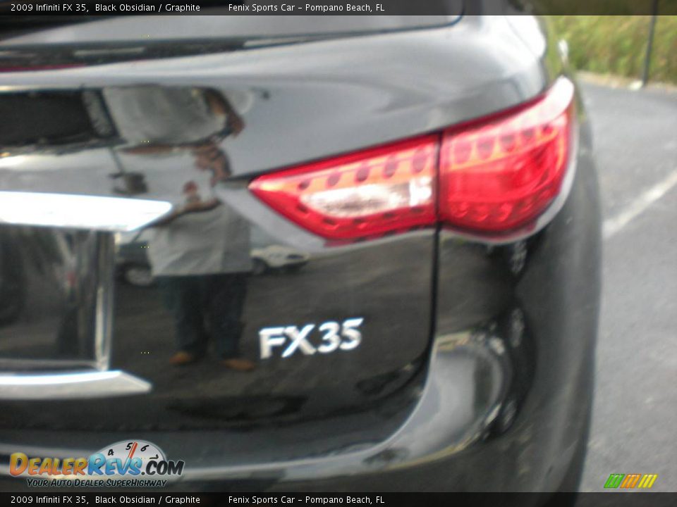 2009 Infiniti FX 35 Black Obsidian / Graphite Photo #11