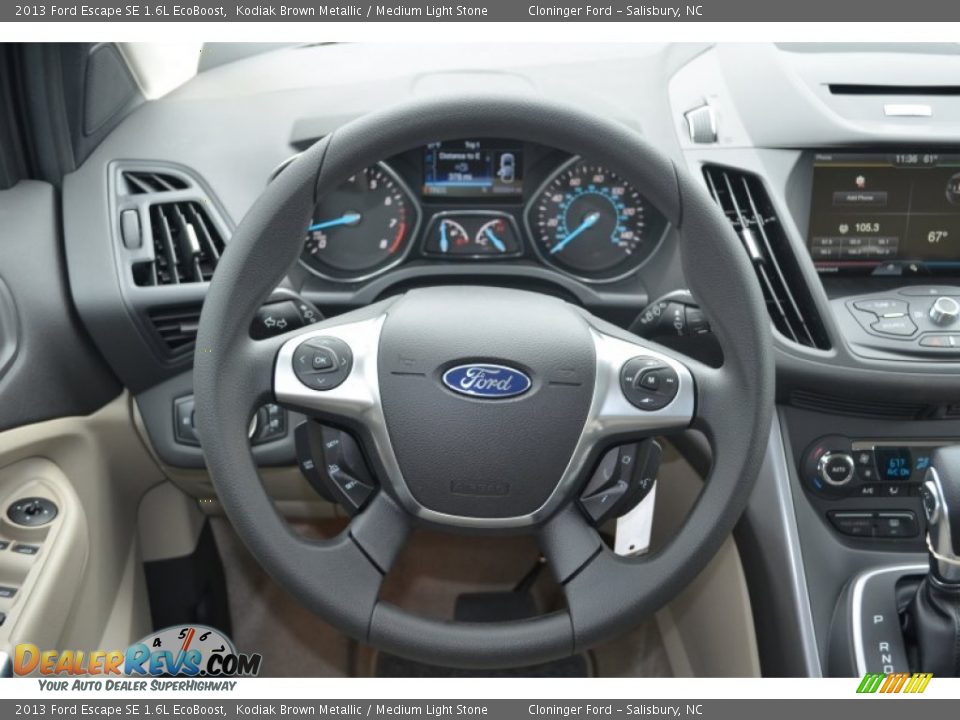 2013 Ford Escape SE 1.6L EcoBoost Kodiak Brown Metallic / Medium Light Stone Photo #21