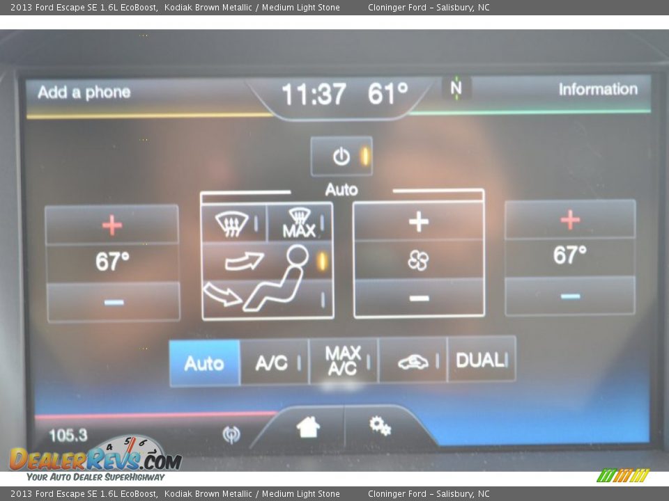 2013 Ford Escape SE 1.6L EcoBoost Kodiak Brown Metallic / Medium Light Stone Photo #28