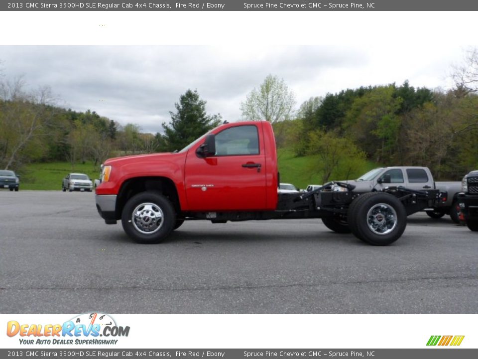 2013 GMC Sierra 3500HD SLE Regular Cab 4x4 Chassis Fire Red / Ebony Photo #1