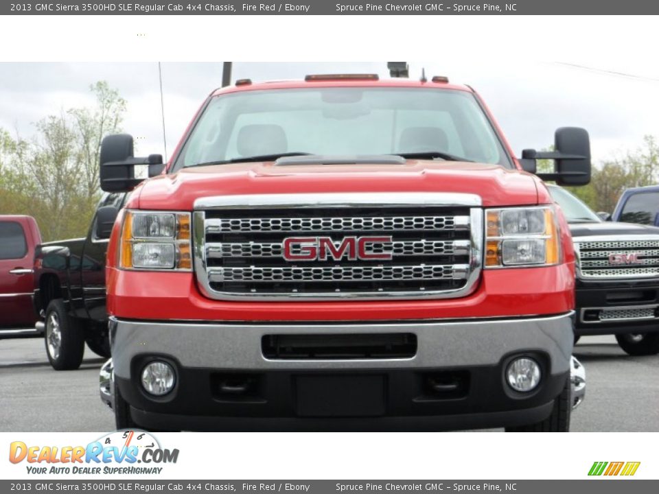 2013 GMC Sierra 3500HD SLE Regular Cab 4x4 Chassis Fire Red / Ebony Photo #3