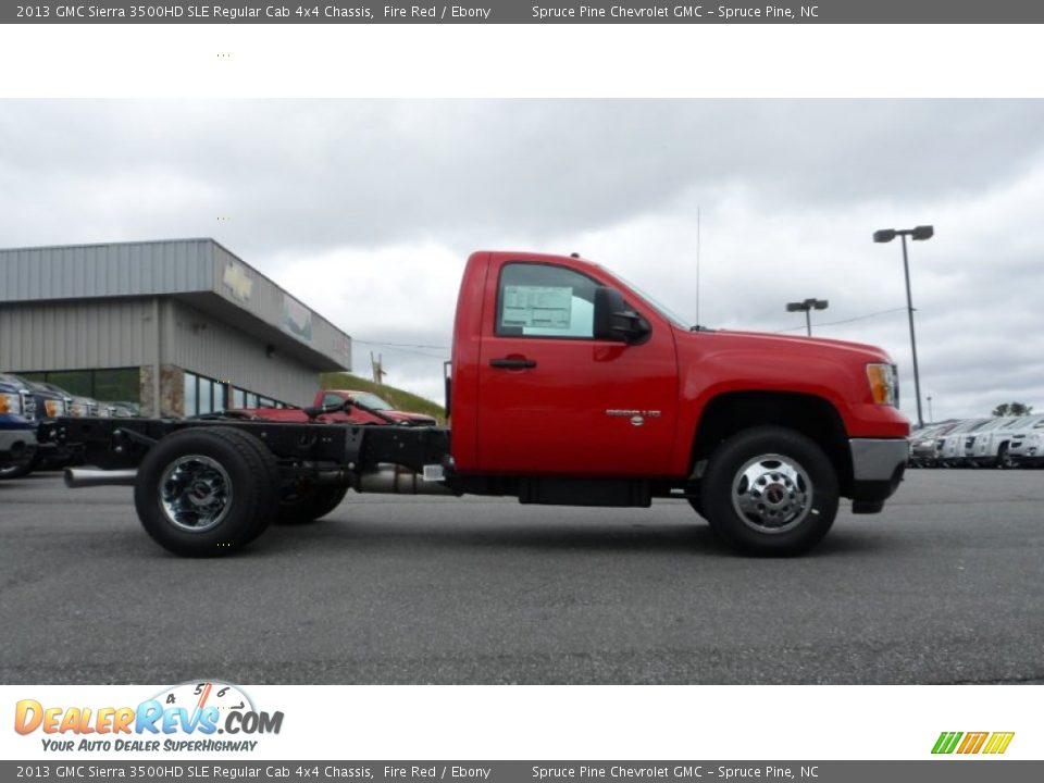 2013 GMC Sierra 3500HD SLE Regular Cab 4x4 Chassis Fire Red / Ebony Photo #5