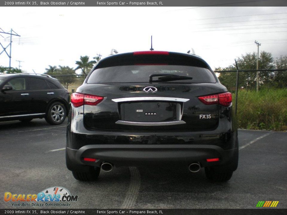 2009 Infiniti FX 35 Black Obsidian / Graphite Photo #12