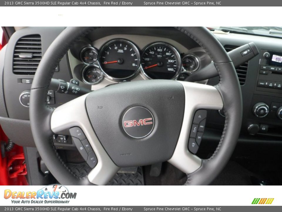 2013 GMC Sierra 3500HD SLE Regular Cab 4x4 Chassis Fire Red / Ebony Photo #16