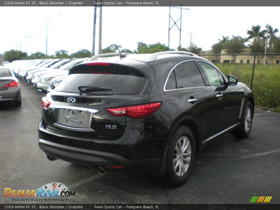 2009 Infiniti FX 35 Black Obsidian / Graphite Photo #13