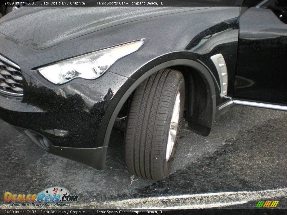 2009 Infiniti FX 35 Black Obsidian / Graphite Photo #14