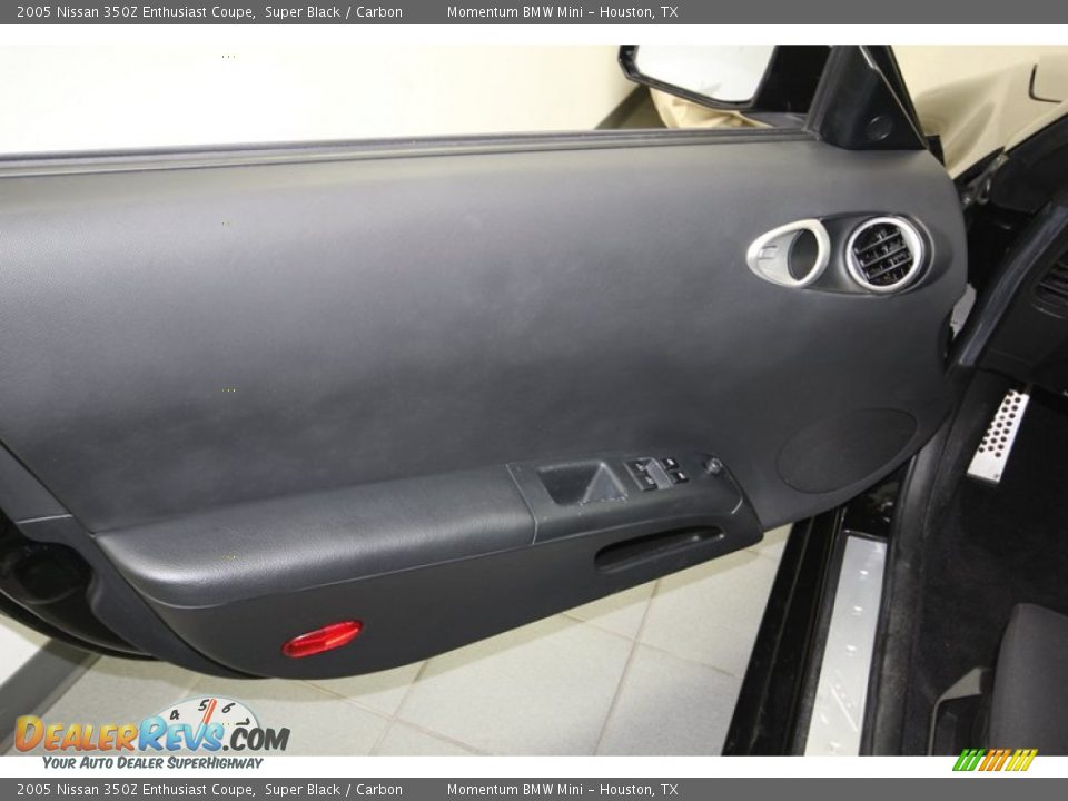 2005 Nissan 350Z Enthusiast Coupe Super Black / Carbon Photo #14