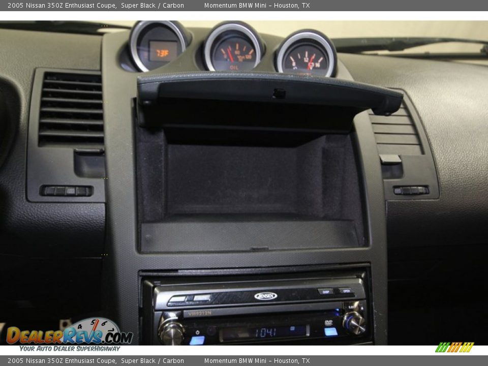 2005 Nissan 350Z Enthusiast Coupe Super Black / Carbon Photo #18