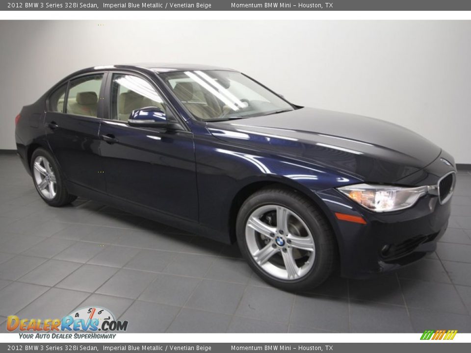2012 BMW 3 Series 328i Sedan Imperial Blue Metallic / Venetian Beige Photo #1