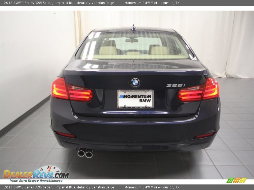 2012 BMW 3 Series 328i Sedan Imperial Blue Metallic / Venetian Beige Photo #8