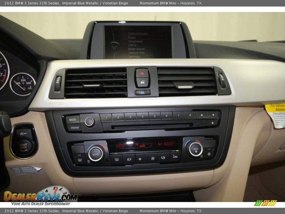 2012 BMW 3 Series 328i Sedan Imperial Blue Metallic / Venetian Beige Photo #16