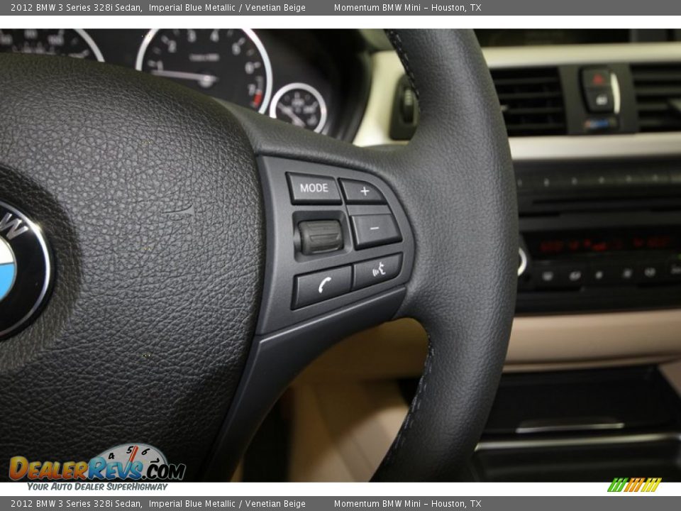 2012 BMW 3 Series 328i Sedan Imperial Blue Metallic / Venetian Beige Photo #19