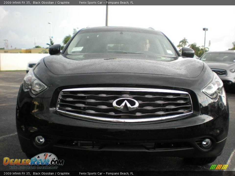 2009 Infiniti FX 35 Black Obsidian / Graphite Photo #16