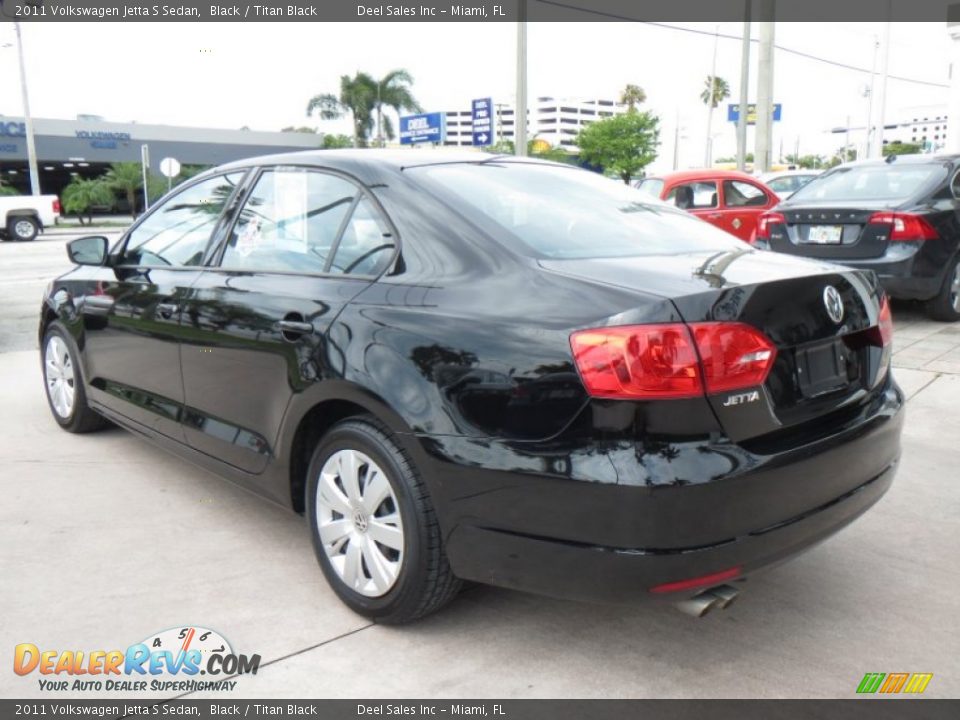 2011 Volkswagen Jetta S Sedan Black / Titan Black Photo #3