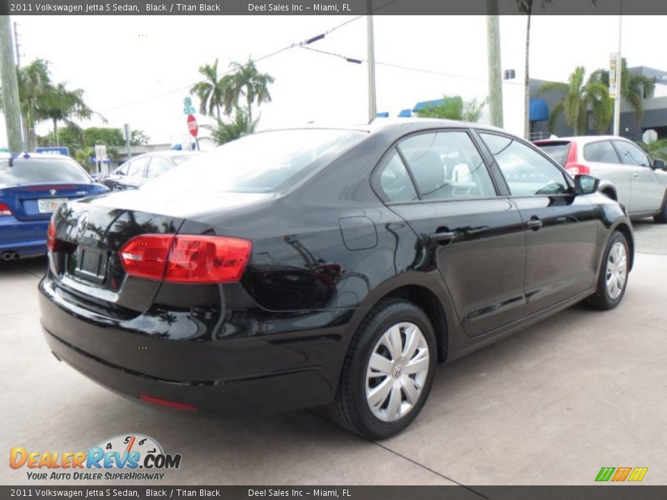 2011 Volkswagen Jetta S Sedan Black / Titan Black Photo #5