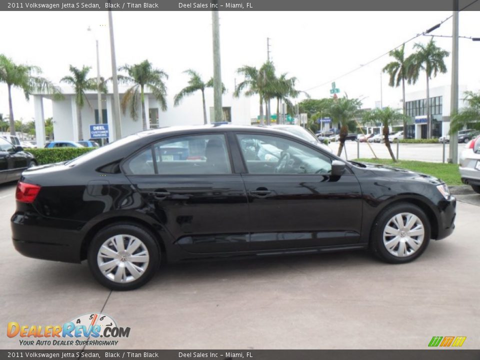 2011 Volkswagen Jetta S Sedan Black / Titan Black Photo #6