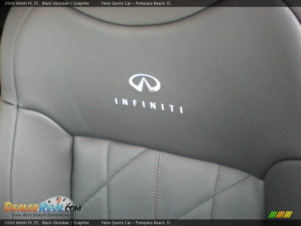 2009 Infiniti FX 35 Black Obsidian / Graphite Photo #19