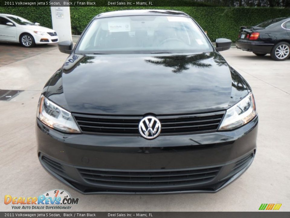 2011 Volkswagen Jetta S Sedan Black / Titan Black Photo #8