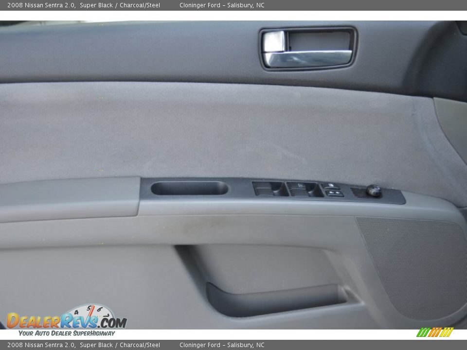 2008 Nissan Sentra 2.0 Super Black / Charcoal/Steel Photo #8
