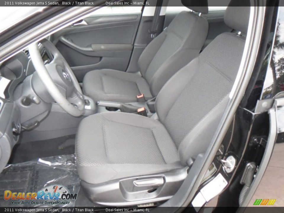 2011 Volkswagen Jetta S Sedan Black / Titan Black Photo #9