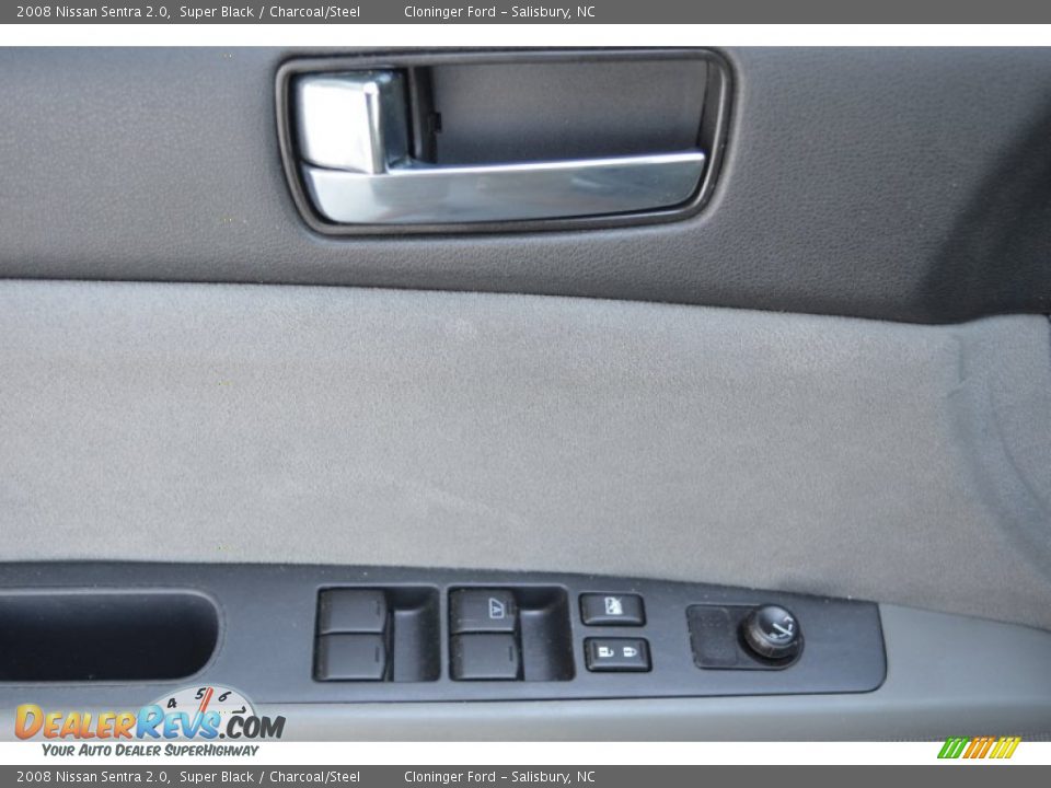 2008 Nissan Sentra 2.0 Super Black / Charcoal/Steel Photo #9