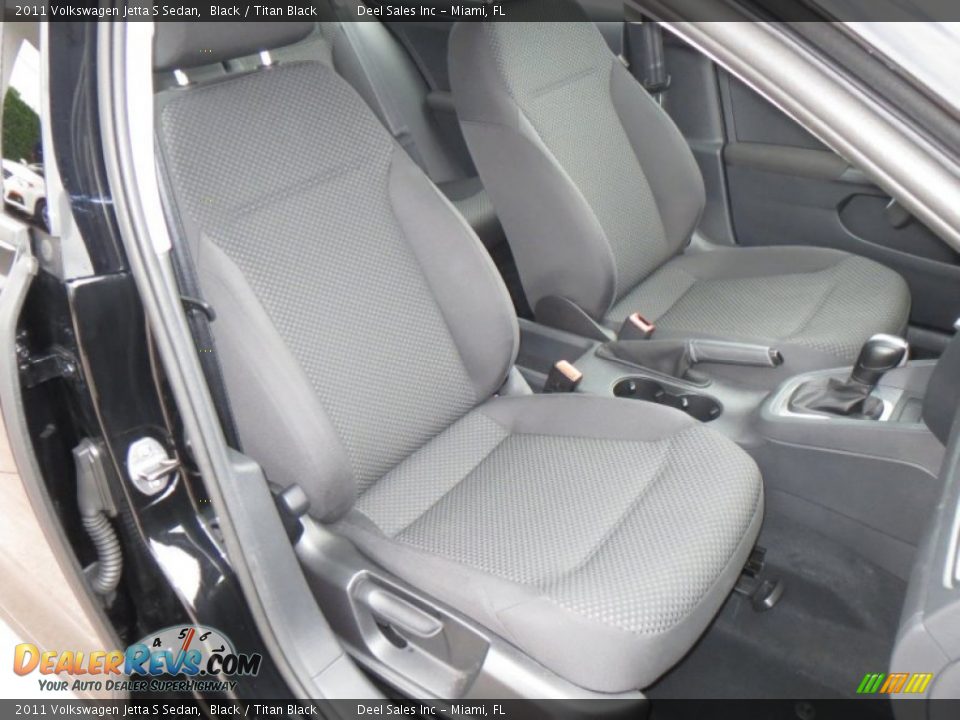 2011 Volkswagen Jetta S Sedan Black / Titan Black Photo #10