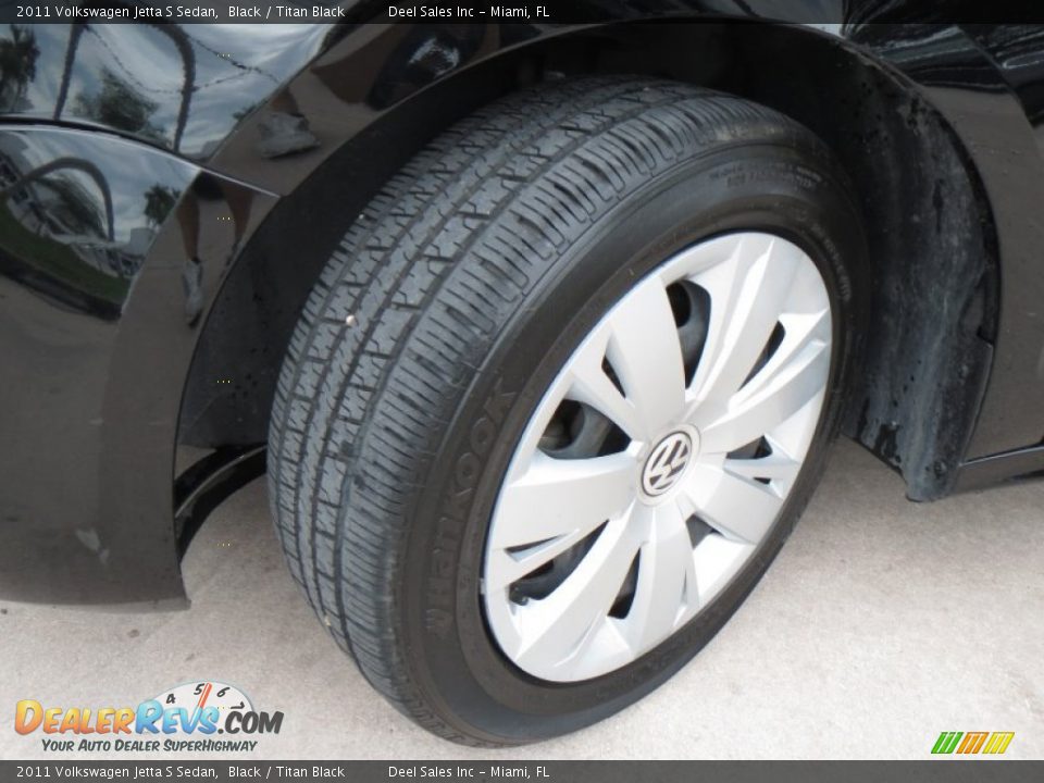 2011 Volkswagen Jetta S Sedan Black / Titan Black Photo #13