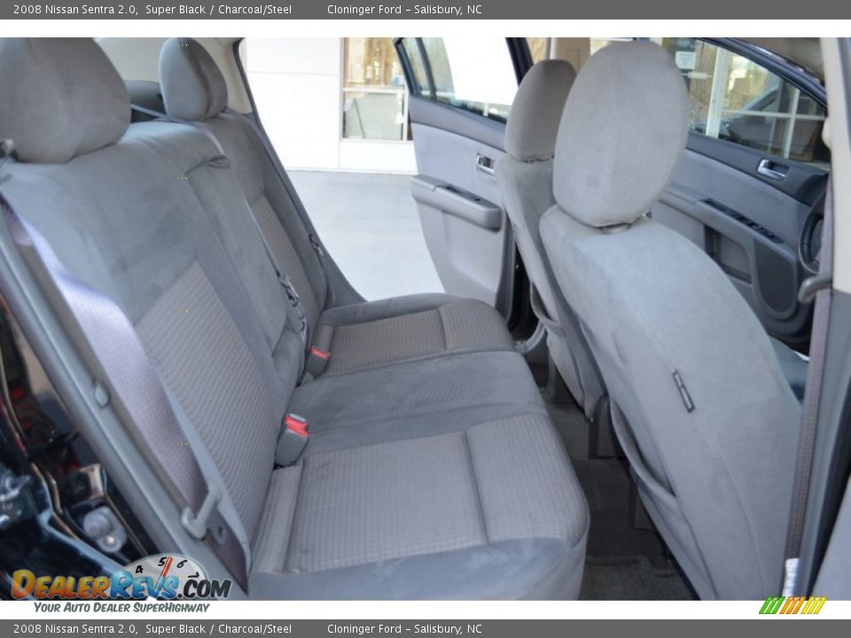 2008 Nissan Sentra 2.0 Super Black / Charcoal/Steel Photo #14